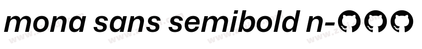 mona sans semibold n字体转换